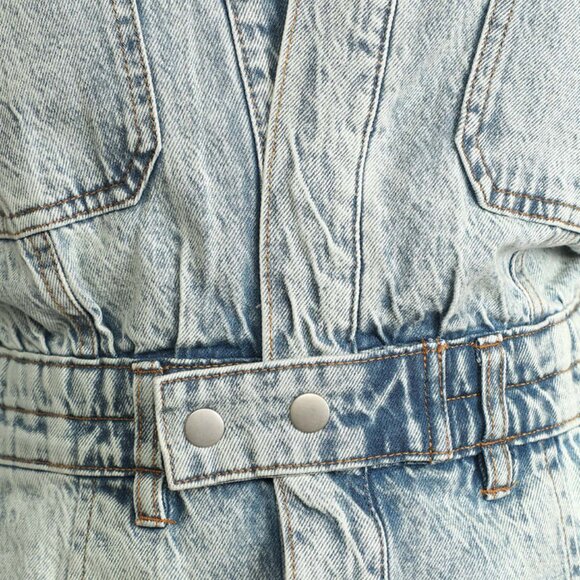 Free People Light Blue Denim Mini Dress - Picture 5 of 5